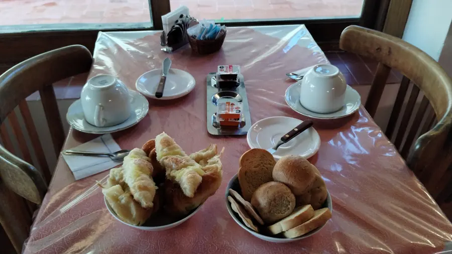 Una mesa del desayuno.